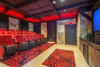 Relax with some popcorn in our screening room